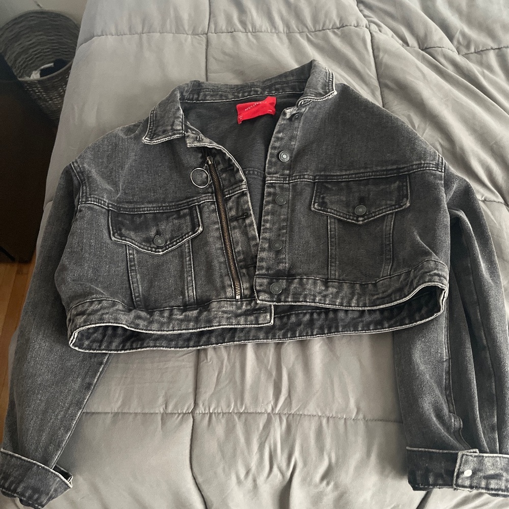 Black jean jacket